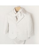 Abito completo bimbo elegante avorio